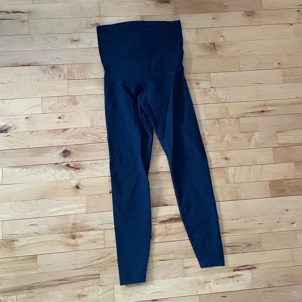Beyond the bump navy blue maternity Leggings